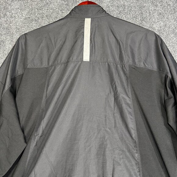 Nike Dri Fit Jacket Mens LargeFull Zip Black Zip Pockets Reflective Lightweight - Picture 9 of 9